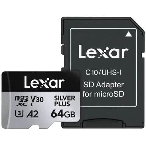Thẻ nhớ Lexar Silver Plus microSDXC UHS-I V30 64GB